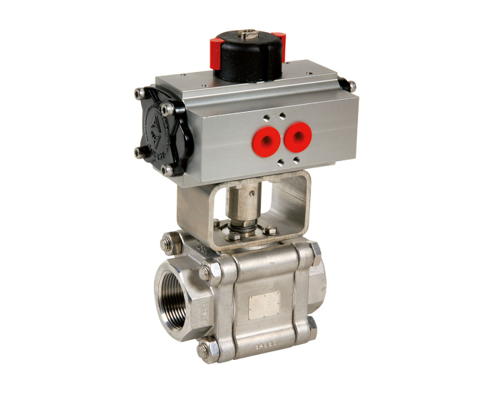 Stainless steel ball valve 703 + ADA/ASR pneumatic actuator